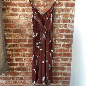 Patterned silky dress
